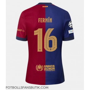 Barcelona Fermin Lopez #16 Replika Hemmatröja 2024-25 Kortärmad